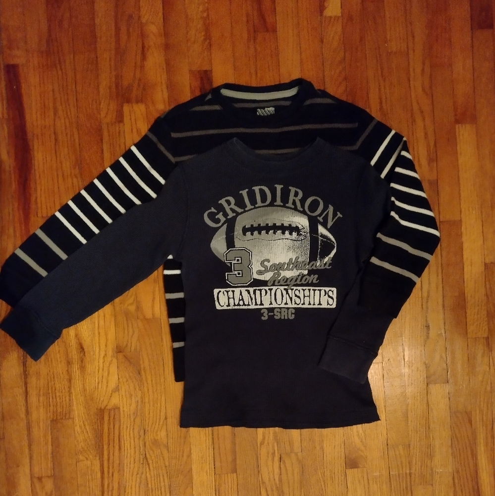 Two Boys Long Sleeve Shirts Size Small
